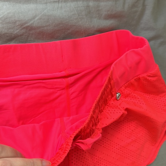 Lorna Jane bright pink/coral running shorts AU 8/10 - Picture 4 of 5